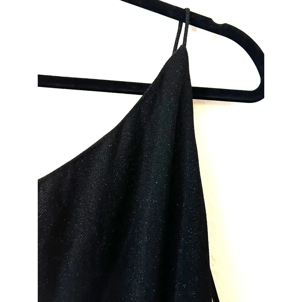 VTG ARIANNA by Rachel Kaye Women's 6 Y2K Prom‎ Dress whimsigoth black/metallic